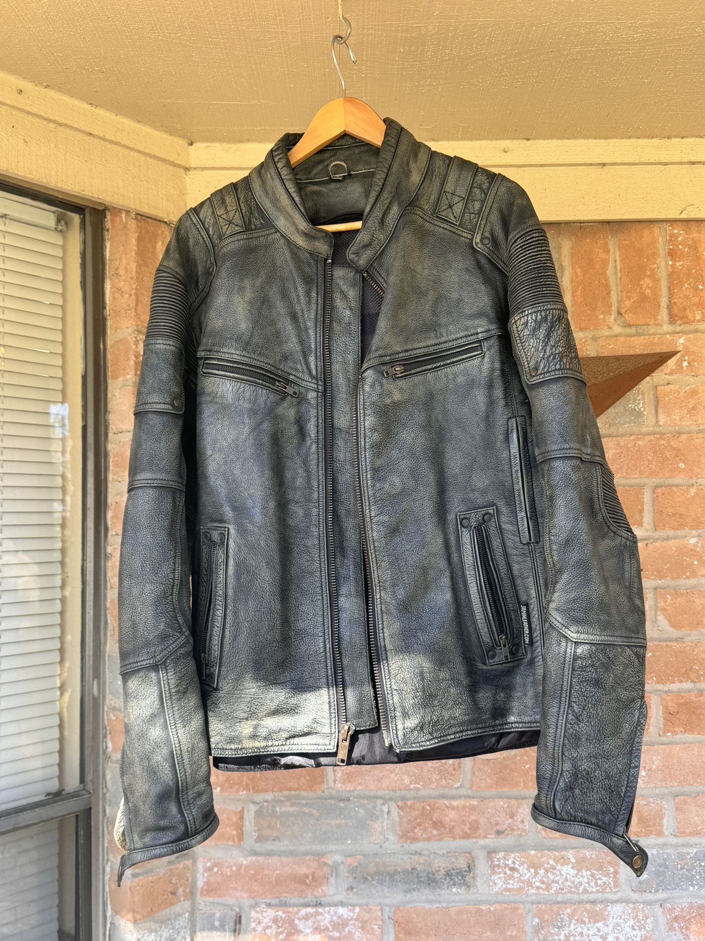 Real Leather Bike Jacket