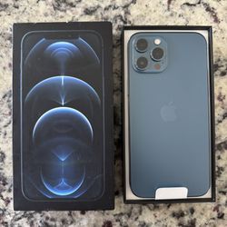 Apple iPhone 12 Pro Max 128GB- Pacific Blue - Unlocked