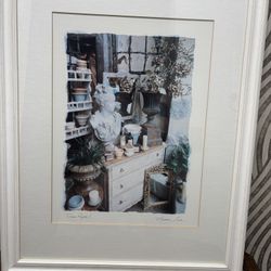 Framed Matted And Signed Tuscan Repose 11 Art Print 