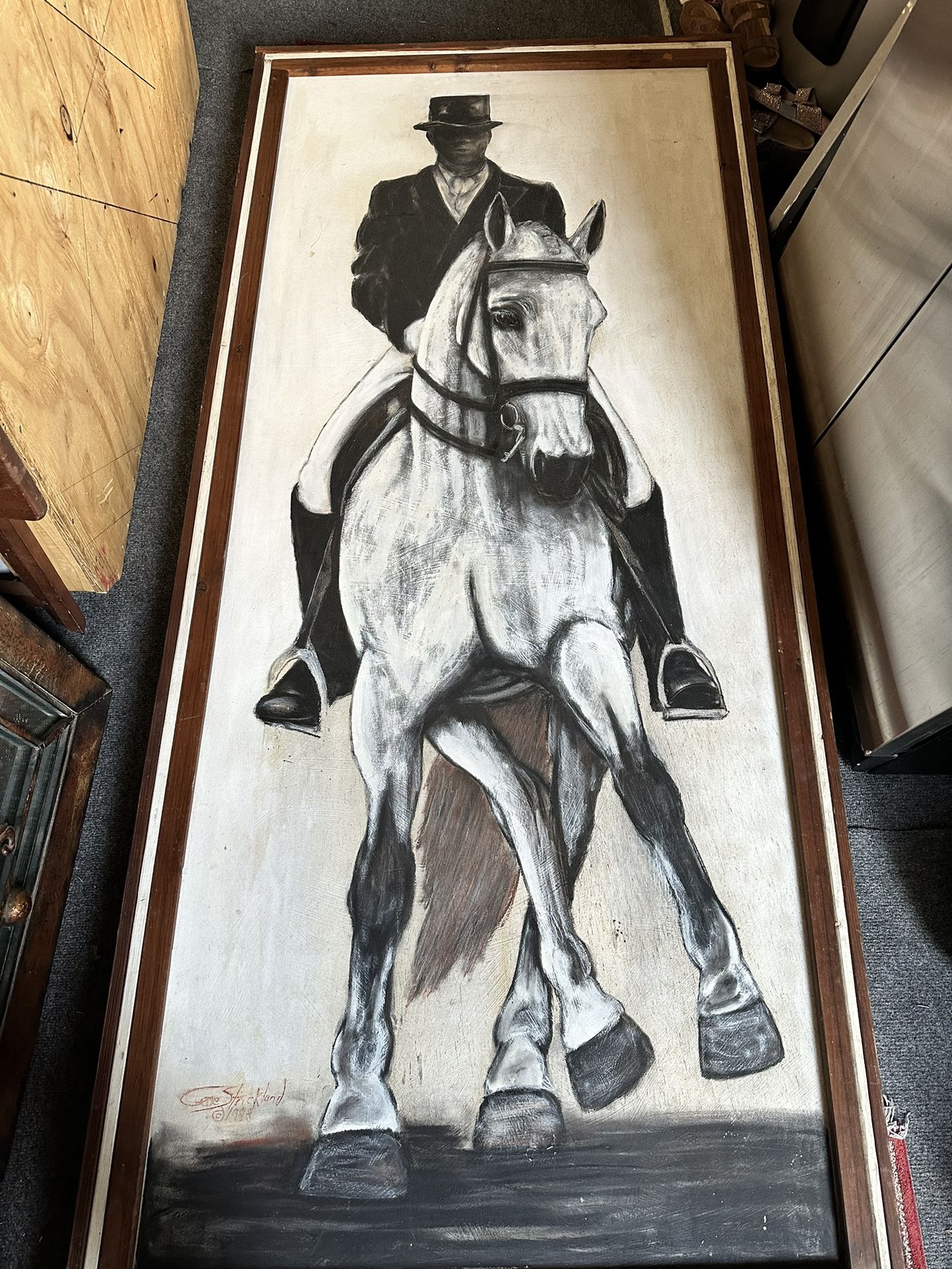 Hand Painted Charcoal Portrait