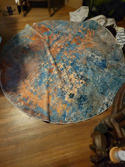 6 foot round accent rug