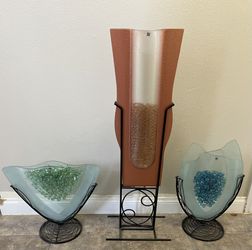 CG Glass Art Or Vase