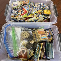 2 bins 2016 to 2018 Pokémon cards