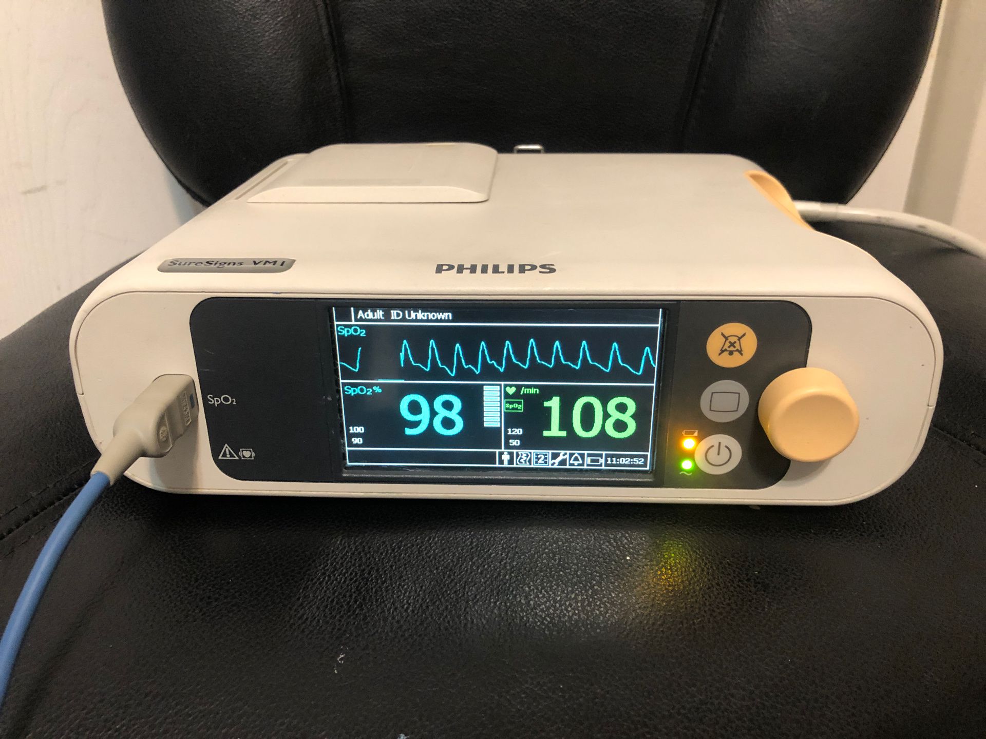 Philips VM1 SpO2 oximeter monitor Patient ready
