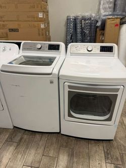 LG washer and dryer set electric with warranty