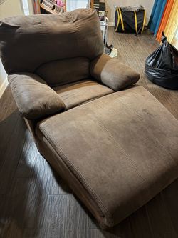 Brown Microfiber Recliner Chair