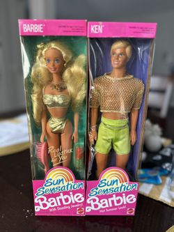 1991 Barbie And Ken Sun Sensation Hot Summer Look