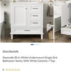 30” Vanity With Sink