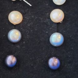Pearl Earrings Set