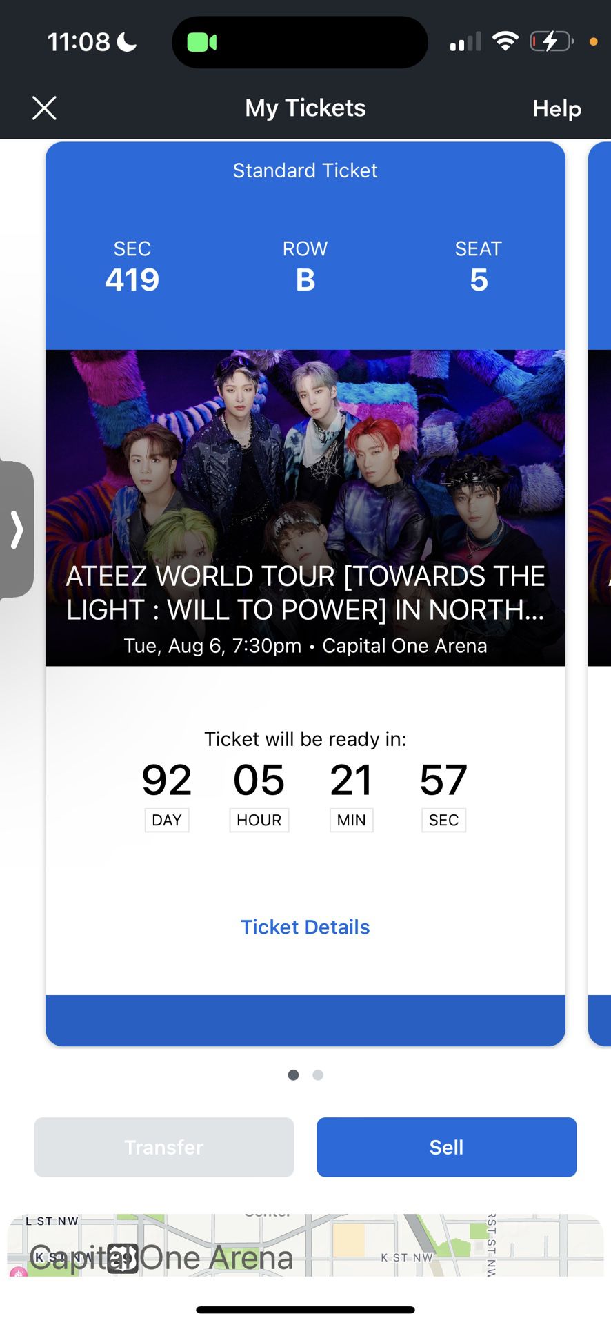 Ateez world Tour ( Capital Arena ) 