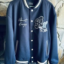 Zara Vibrant Energy Letterman Jacket 
