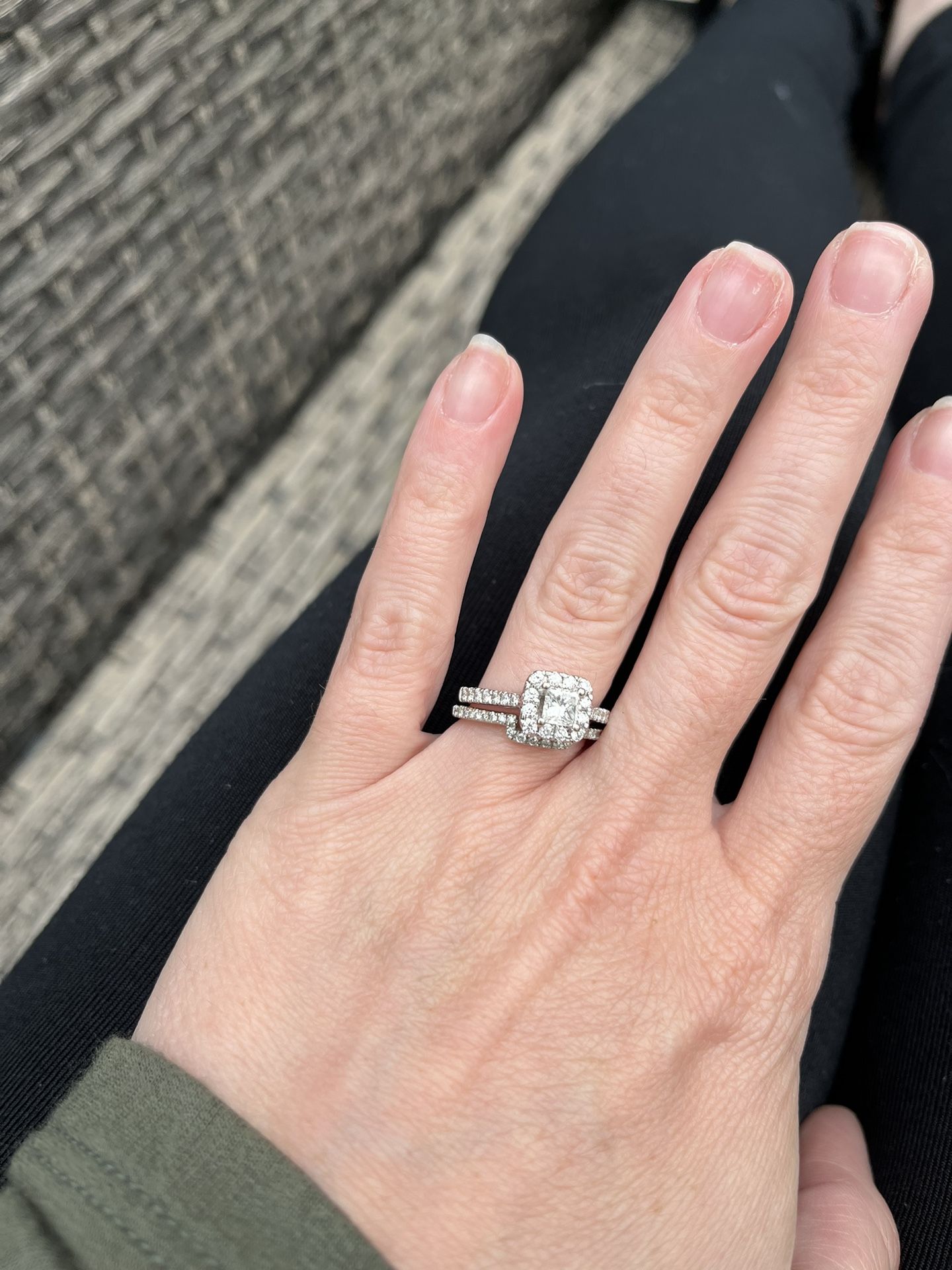 Engagement Ring And Wedding Band Set