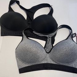 Low impact sport bra 2 pack size 40C wire free.  (AD)