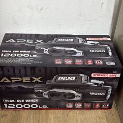 Winch APEX BANLAND 12,000lb Synthetic Rope 