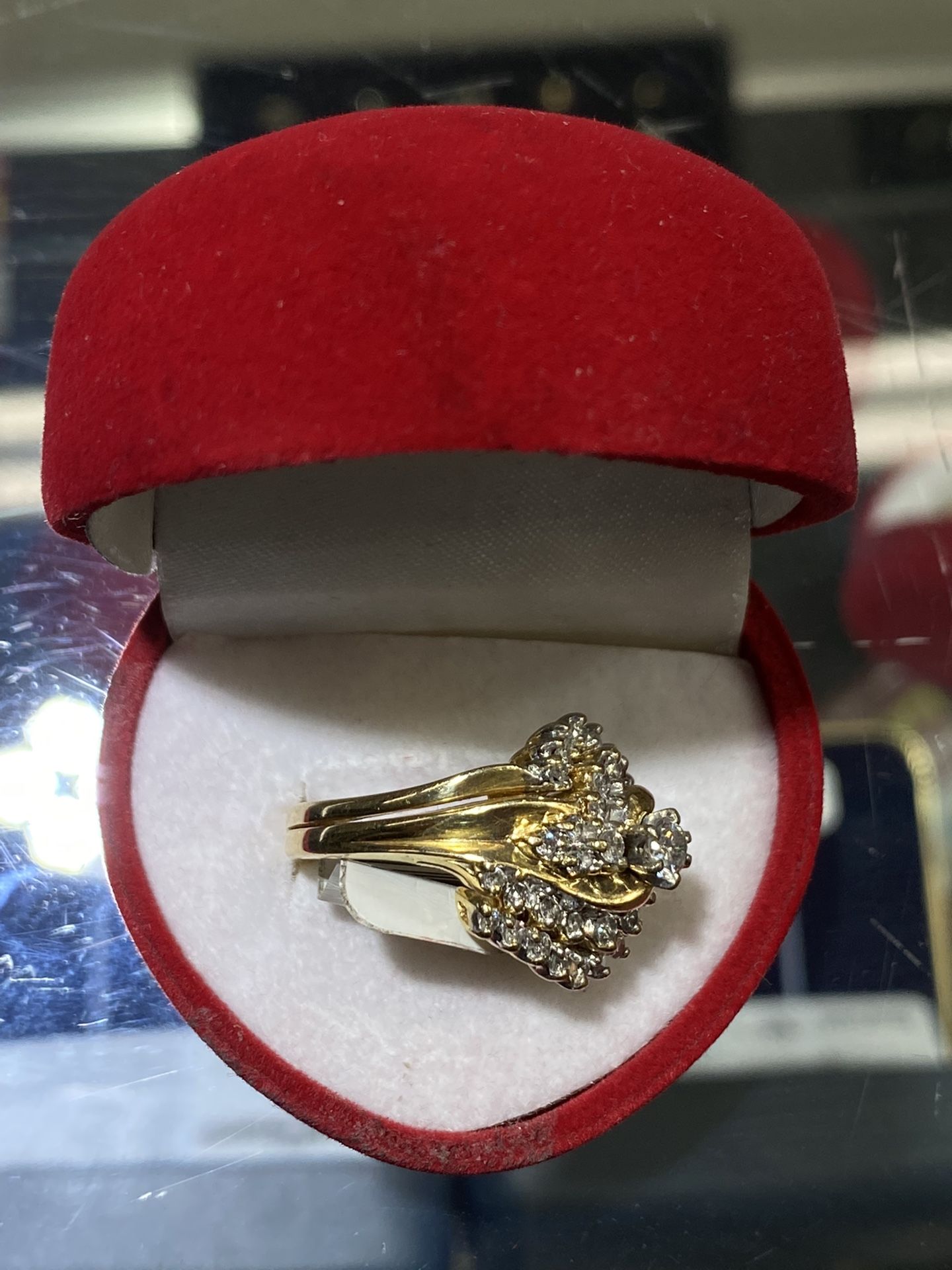 14k Gold Ring With Diamonds