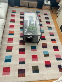 MCM - abstract geometric area rug