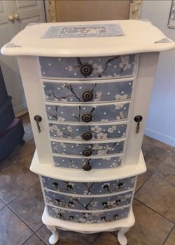 Refinished Jewelry Armoire