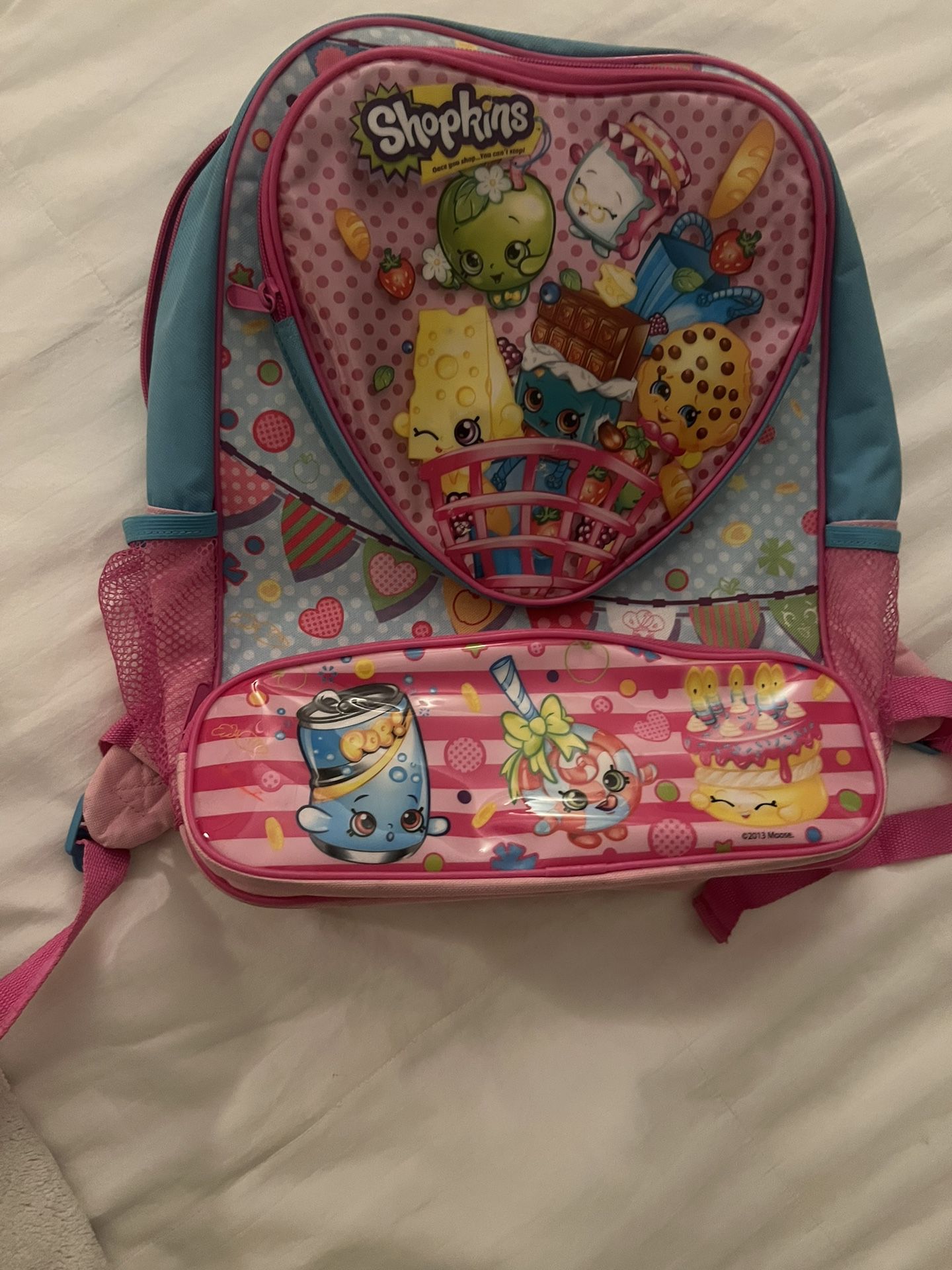 Shopkins Backpack Multicolor Kids School Accessory