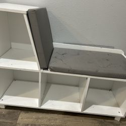 Kids Bench With Shelves 