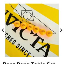 Mesa Table Tennis Ping Pong Invicta Set With 6 Balls Included Model IG0313 NEW FUN