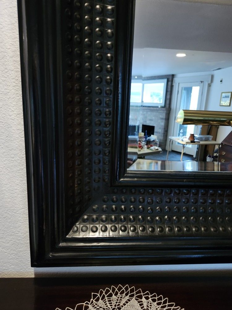 Large Ebonized Mirror 48 X 38
