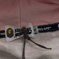 Pink Bape Zipper