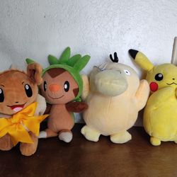 Pokemon plushes