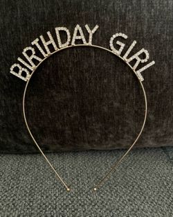 Rhinestone Birthday Girl Headband