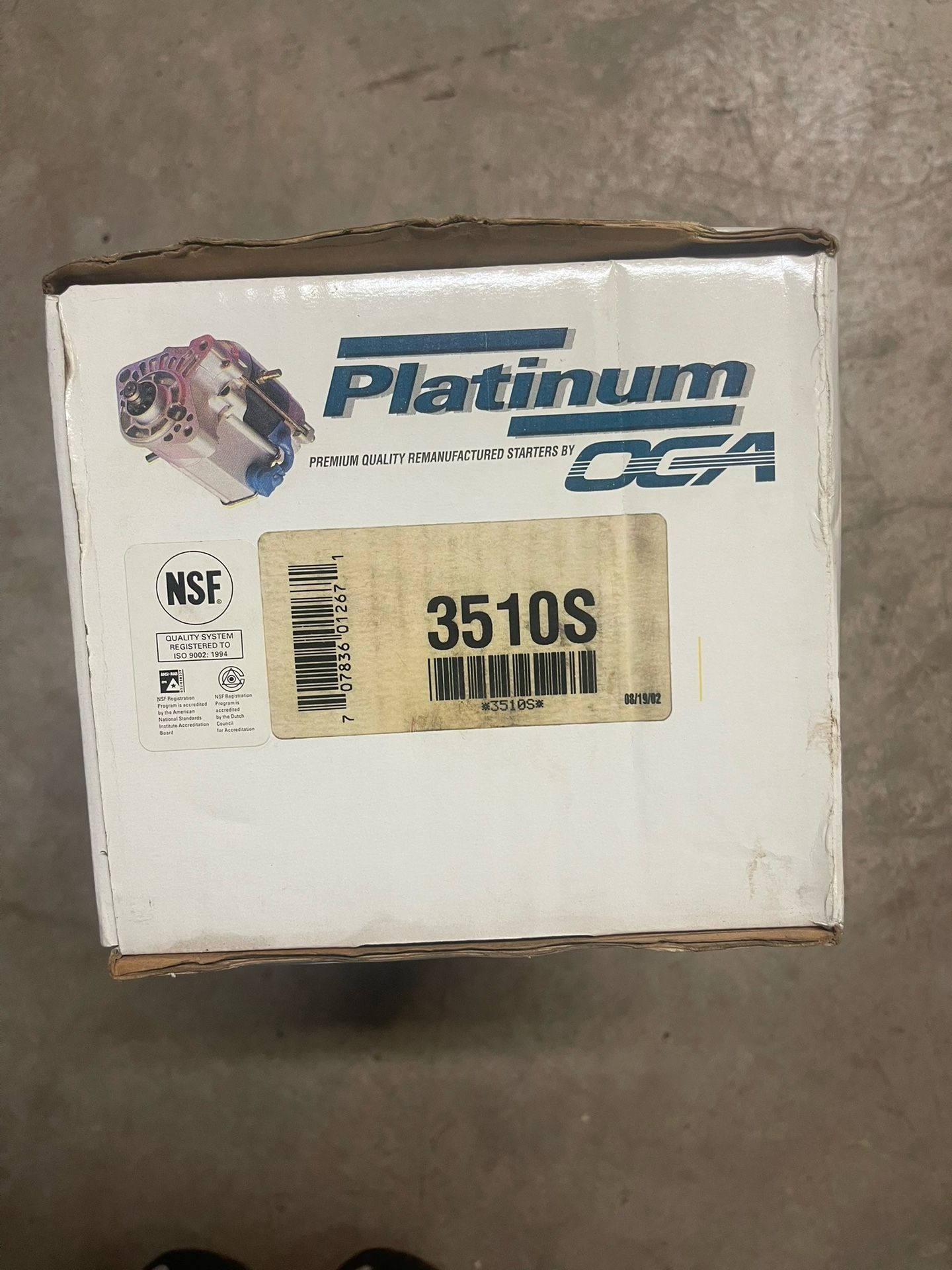 Platinum PREMIUM QUALITY REMANUFACTURED STARTERS BY OCA NSF