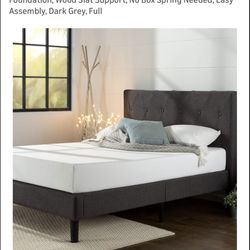 Zinus Dark Grey Full Bed Frame