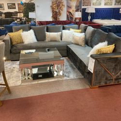 2 Pcs Sectional Livingroom Set