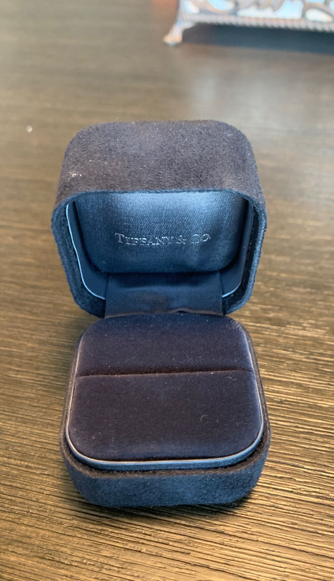 Black Tiffany & Co Ring box