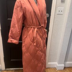 Vintage “Warm Things” Goose Down Quilted Robe
