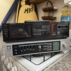Vintage Sanyo Stereo Amplifier / Kenwood Cassette Deck