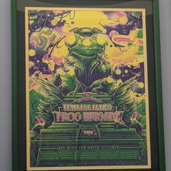 Les Claypool Signed Frog Brigade Poster