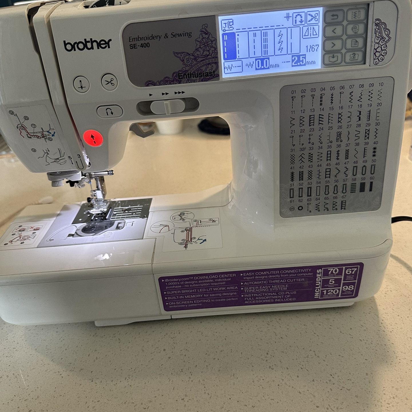 Brother Computerized Embroidery And Sewing Machine