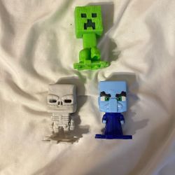 Minecraft Mcdonald’s Toys- Pilgrim, Creeper, Skeleton