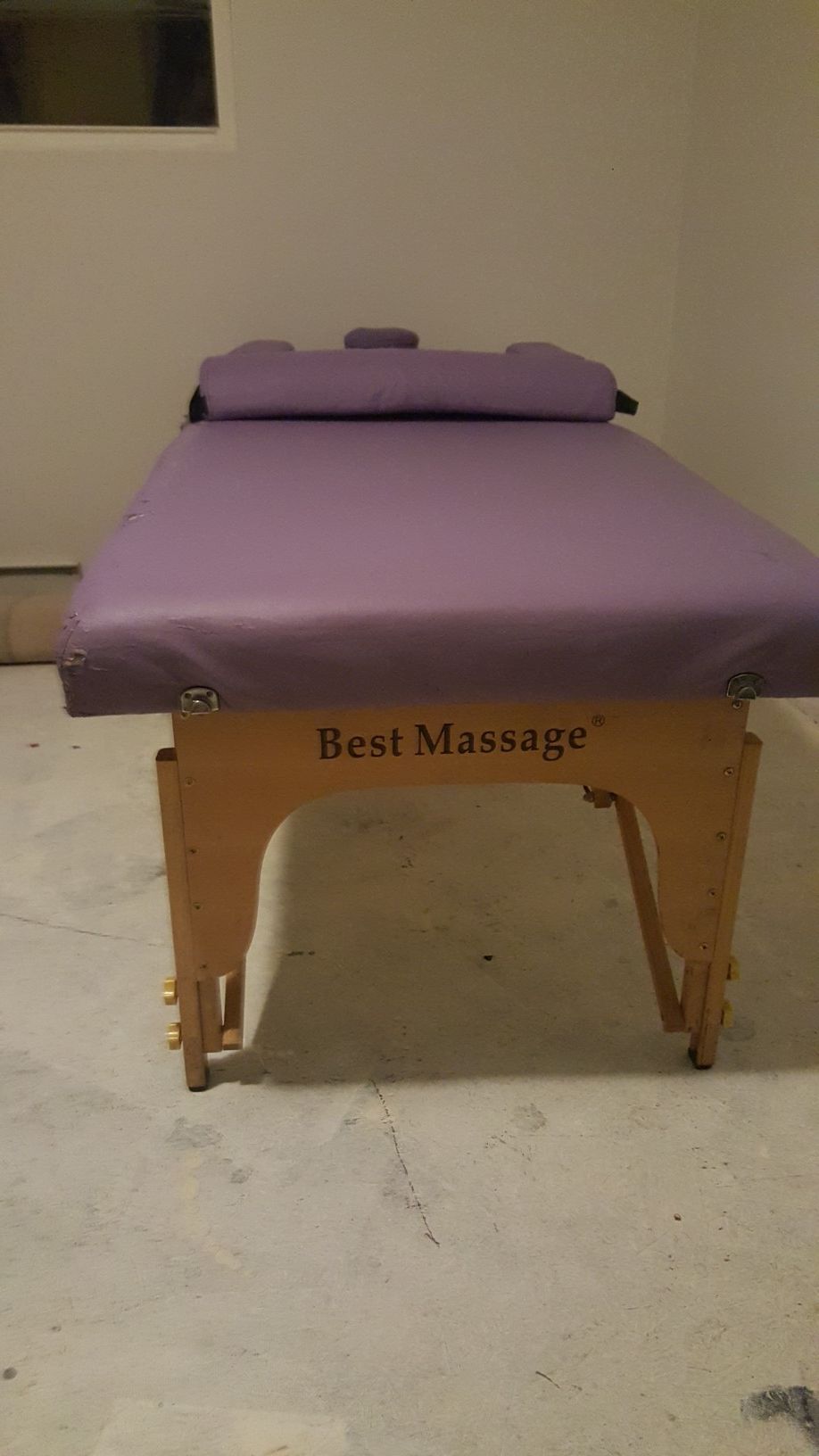 Massage table and chair