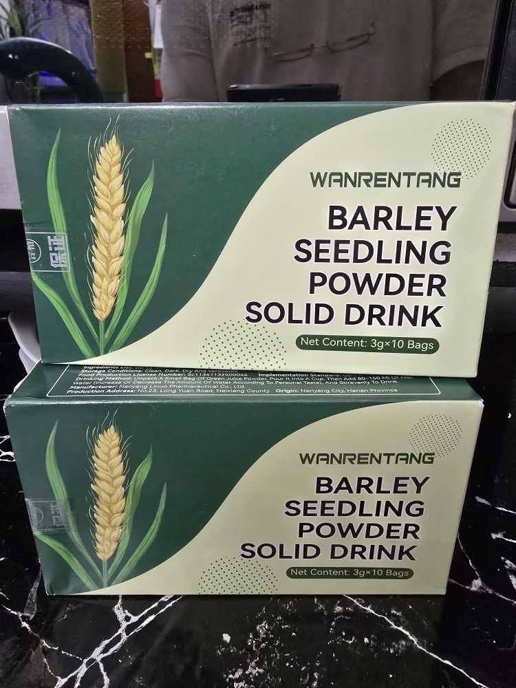 Wanrentang Barley Seedling Powder Solid Drink (3g X 10 Bags) x 2 Boxes