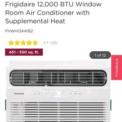 Frigidaire 12000 BTU AC Unit W Heat Option 