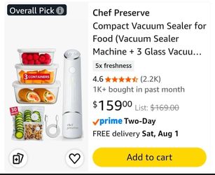 Chef Preserve container and bag set