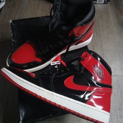 Patent Leather Jordan 1 Size 10