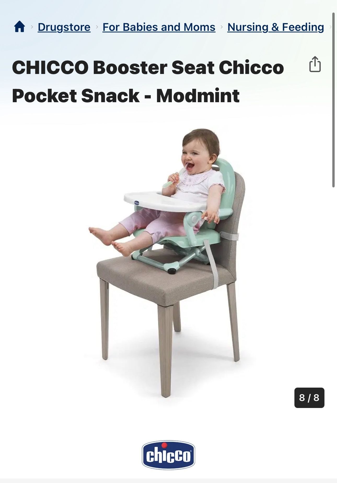CHICCO Booster Seat Chicco Pocket Snack