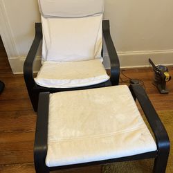 IKEA POANG Chair & Ottoman