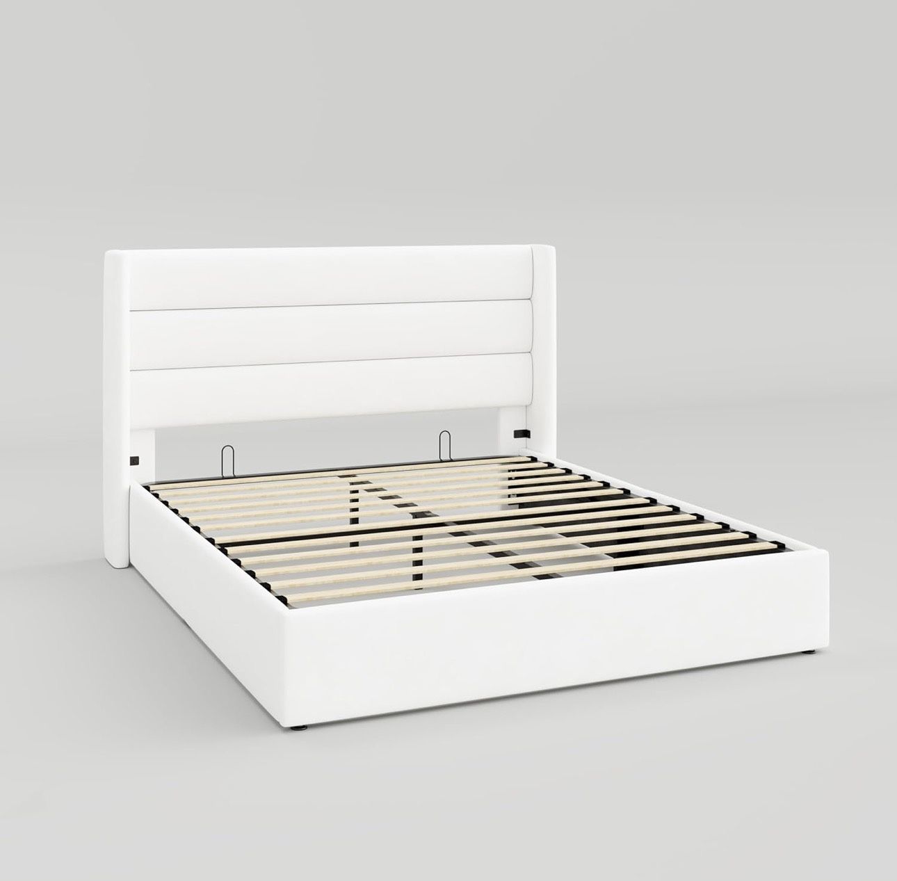 White Velvet Queen Bed Frame