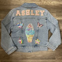 Sample Denim Patched Denim Jacket 