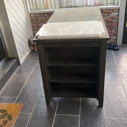 Small Table With Book Shelf  And 4 Chairs 