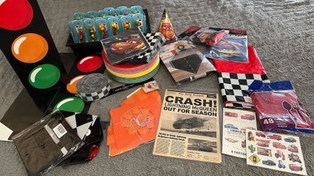 Disney Pixar Cars Birthday Party Bundle - Decorations, Favors, Plates & More