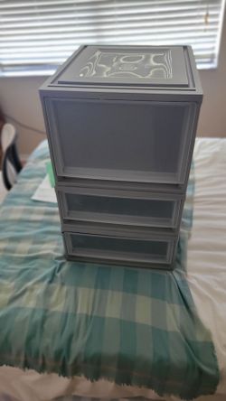 3 drawer plastic storage bin