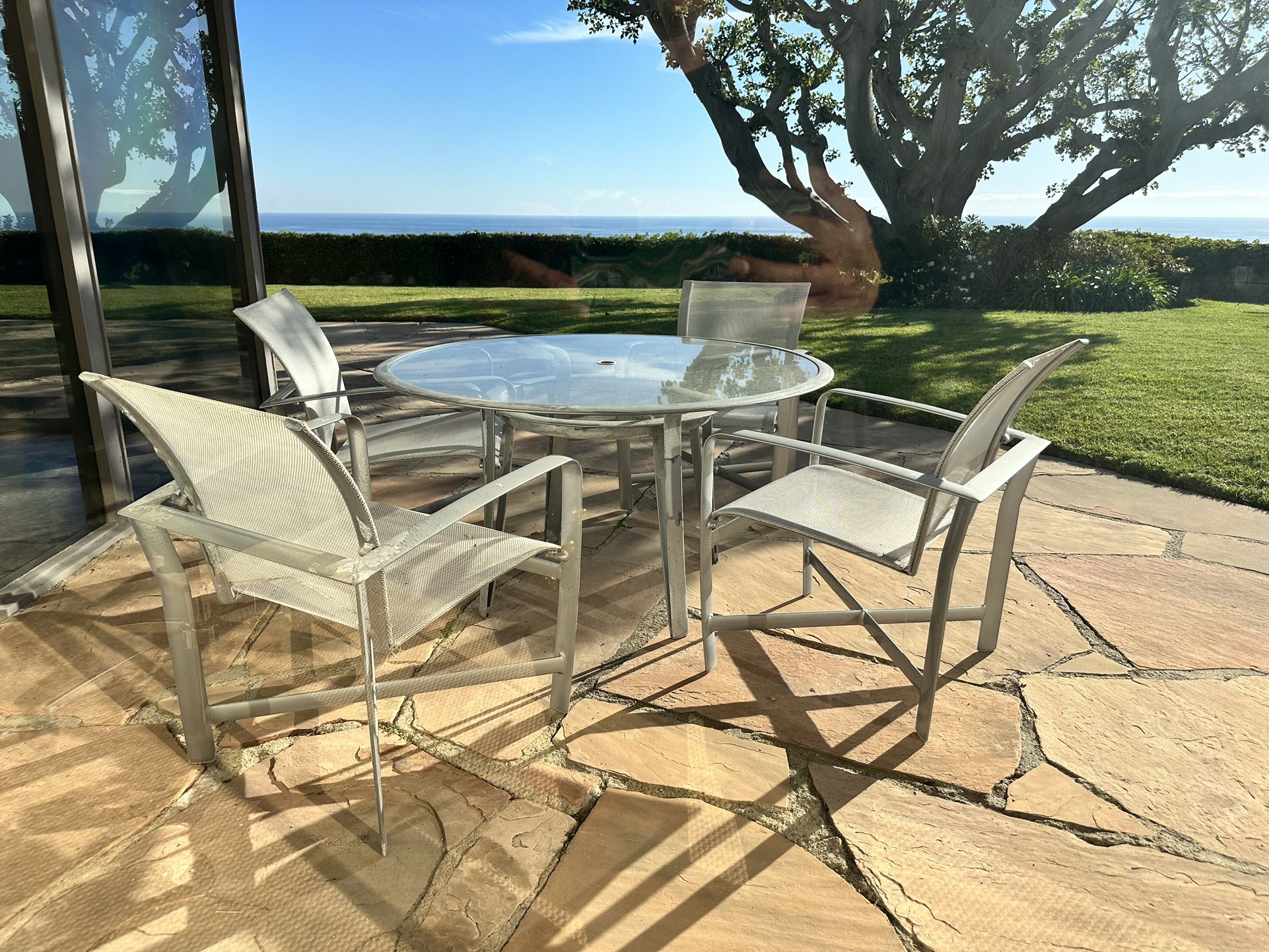 Modern Patio Furniture Grey /white